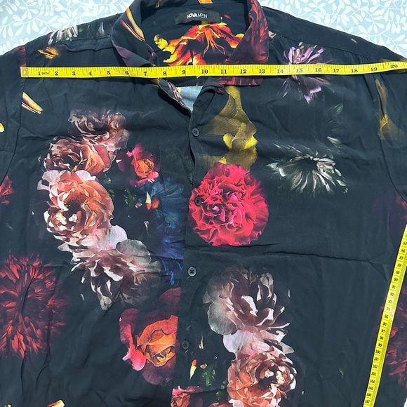 Fashion Nova Men Floral Short Sleeve Shirt - Picture 6 of 6